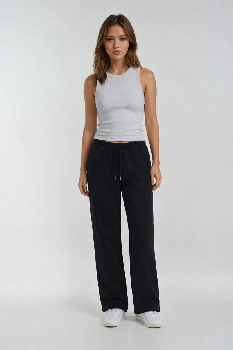 Drawstring Relaxed Fit Pants - Image 8