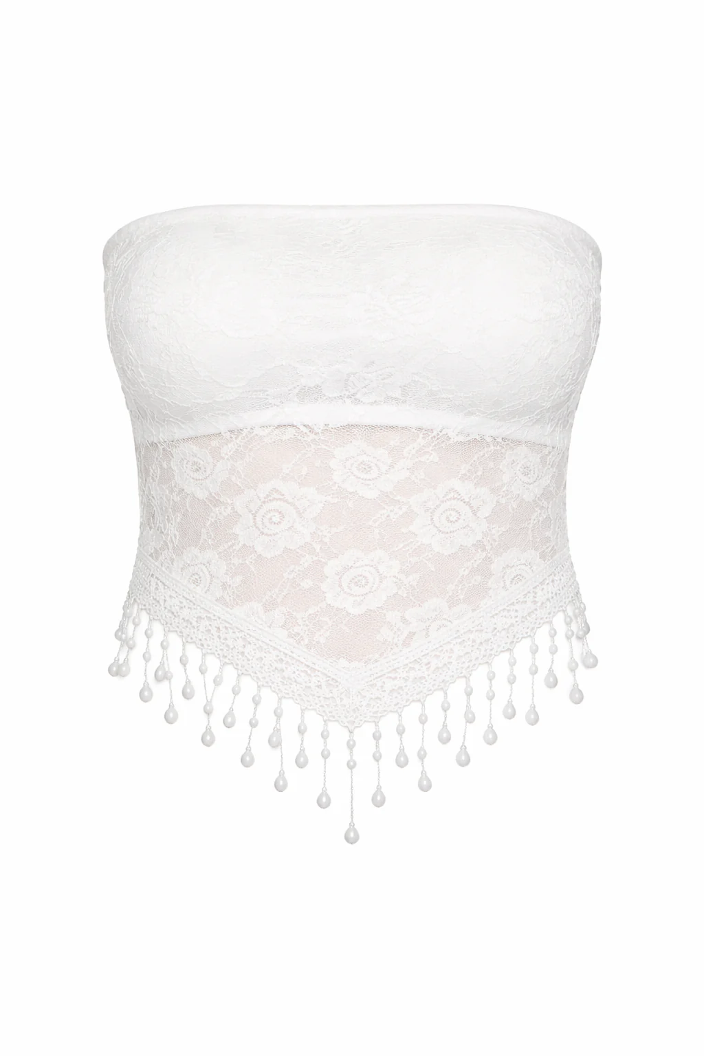 BANDEAU LACE CROP TOP - Image 5