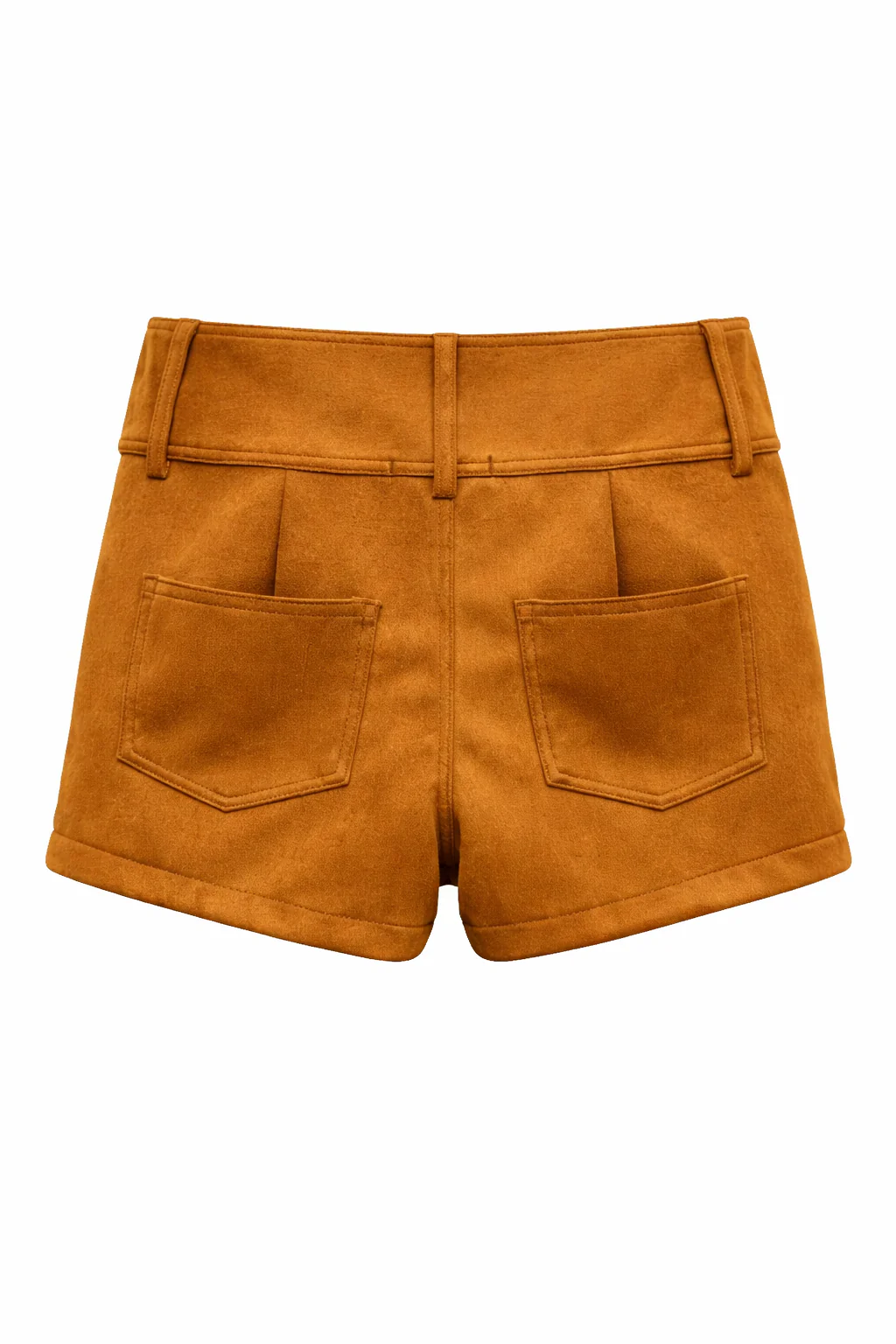 FAUX SUEDE BELTED MICRO SHORT - Image 4