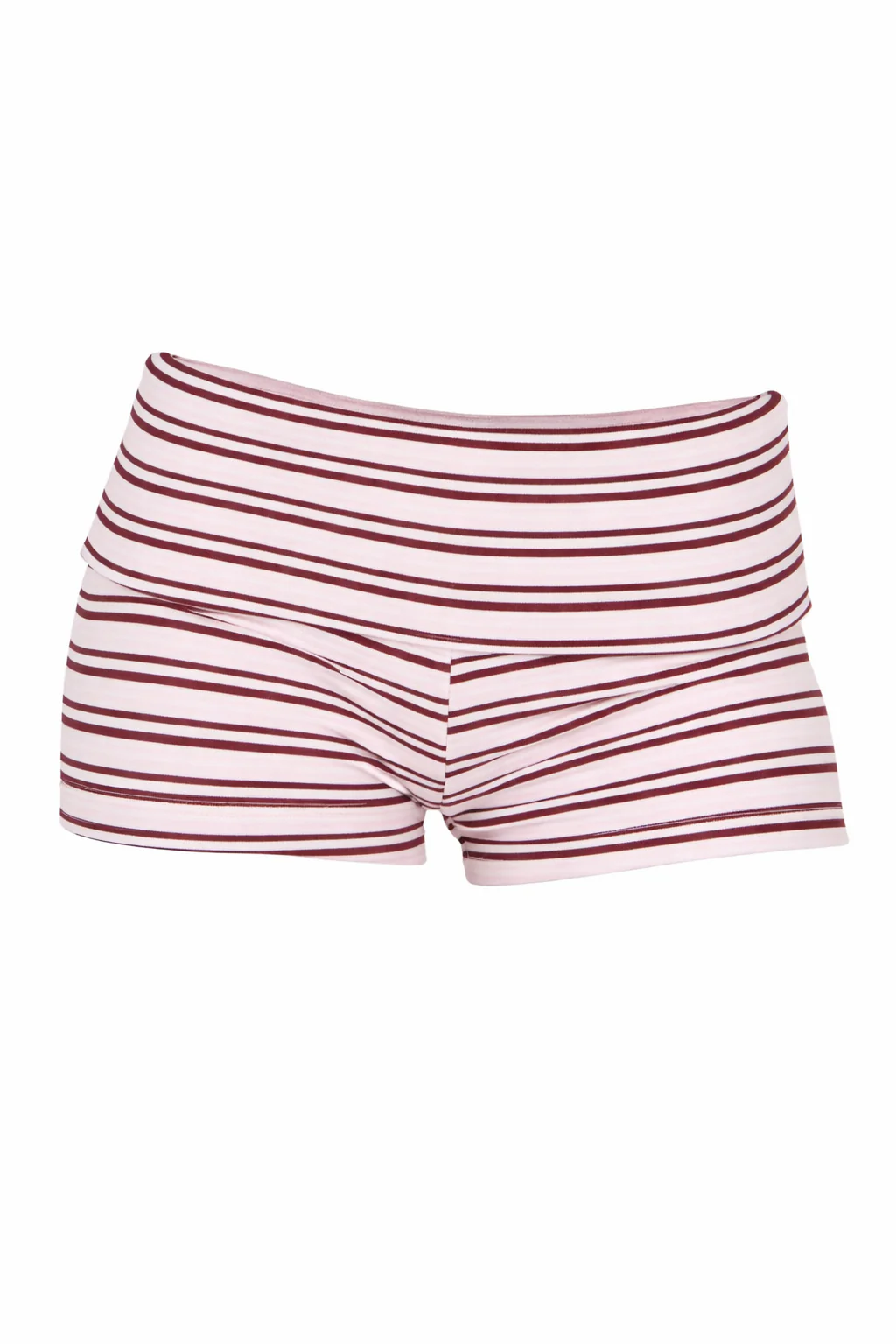 STRIPED FOLD OVER WAISTBAND SHORT - Image 3