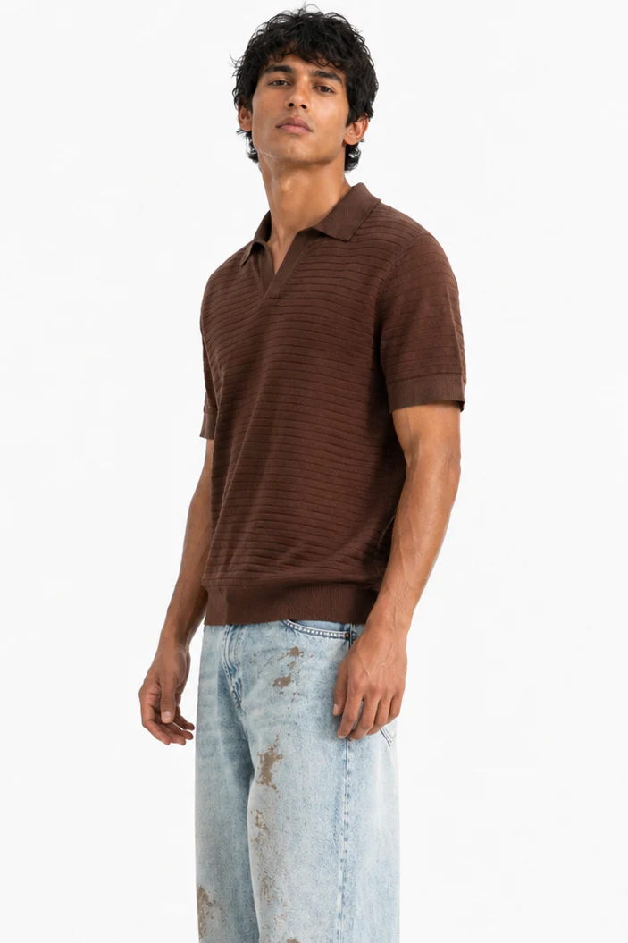 KNIT COLLARED SHIRT - Image 2