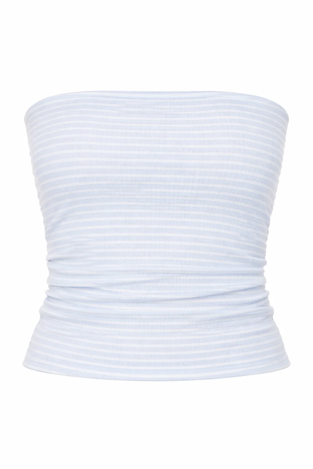 STRIPED KNIT BANDEAU TOP - Image 2