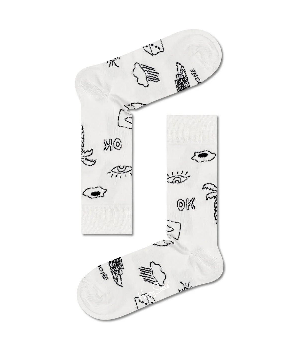 4-Pack Black And White Socks Gift Set Multi - Image 3