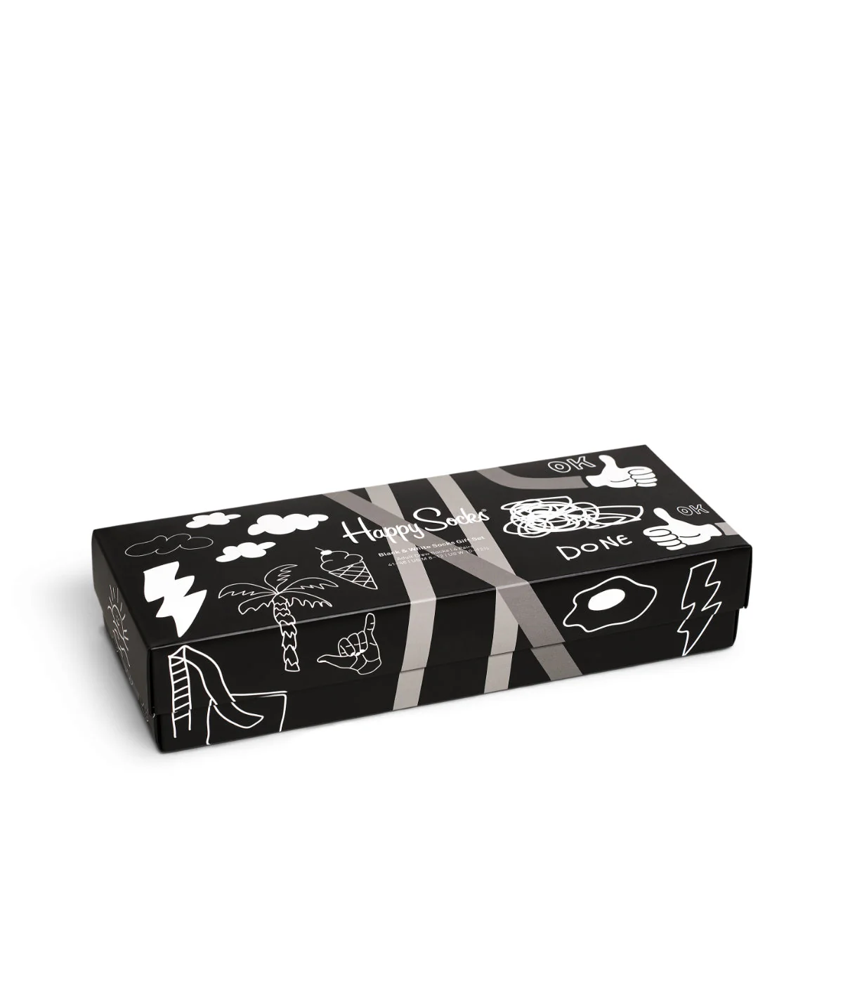 4-Pack Black And White Socks Gift Set Multi - Image 6