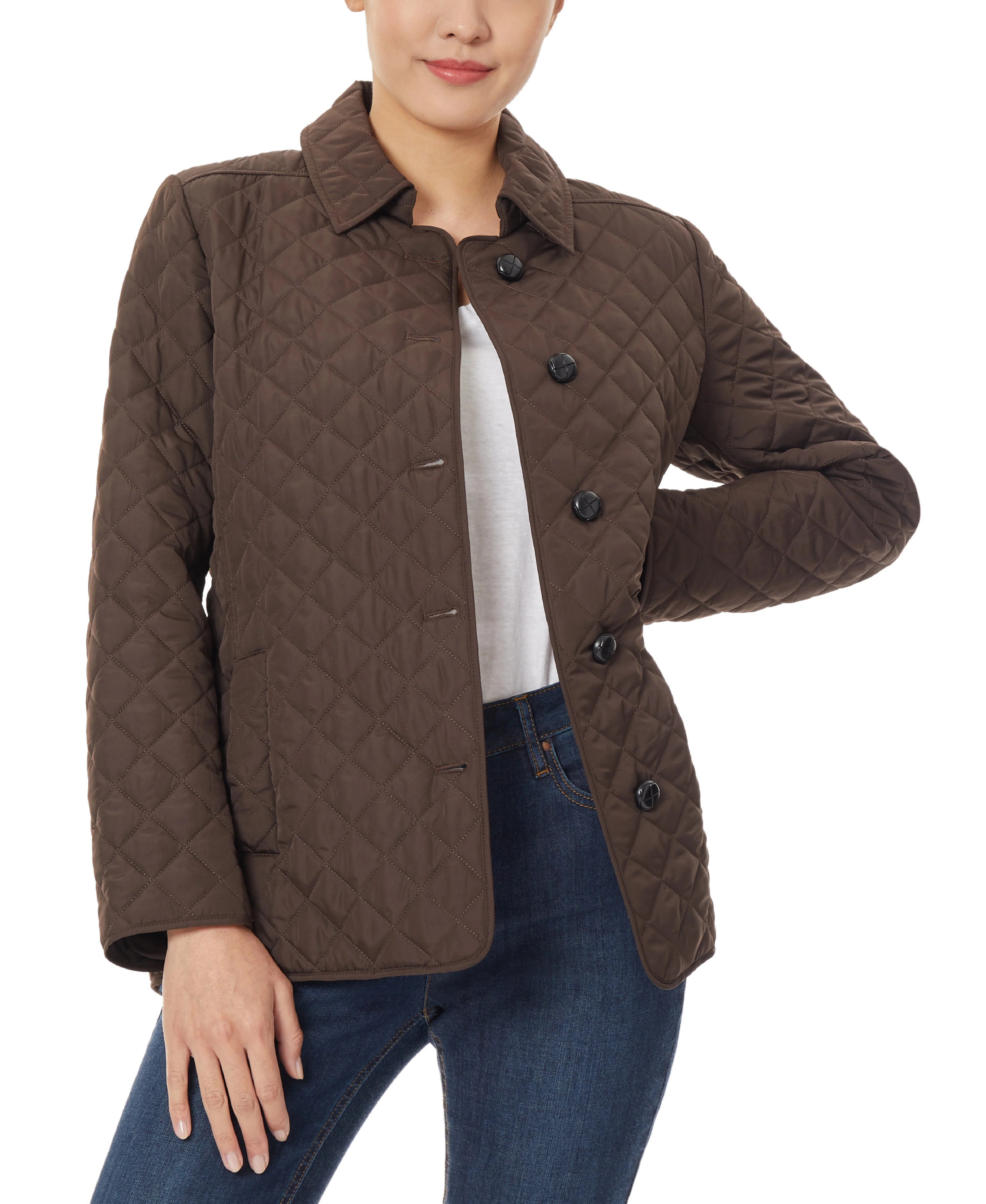 5 Button Quilted Coat - Image 2