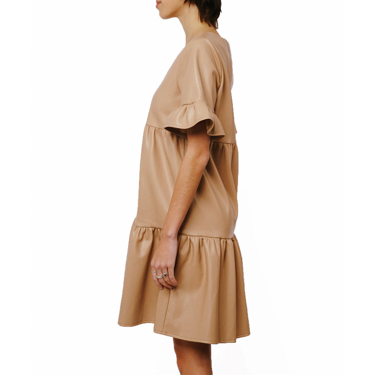 Ashlyn Vegan Leather Dress - Image 4