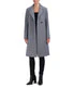 Asymmetrical Wool Blend Coat Light Grey - Image 5