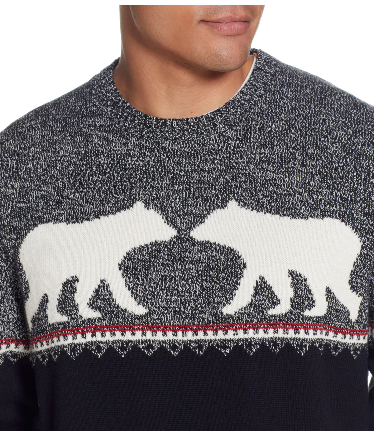Bear Holiday Sweater Black - Image 3