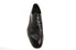 Black Crocodile Embossed Lace Up Shoe - Image 5