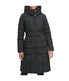 Box Quilt Down Zip Front Coat Black - Image 6