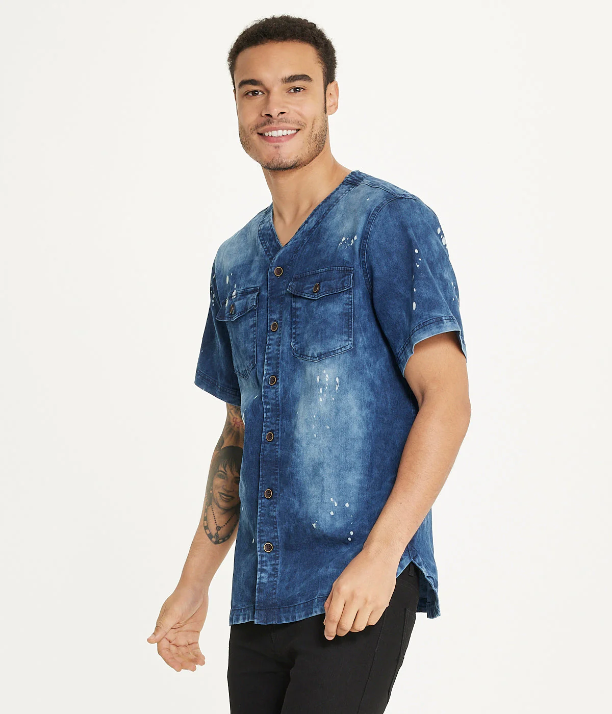 Brooklyn Laundry Men's Baseball Denim Shirt - Image 3