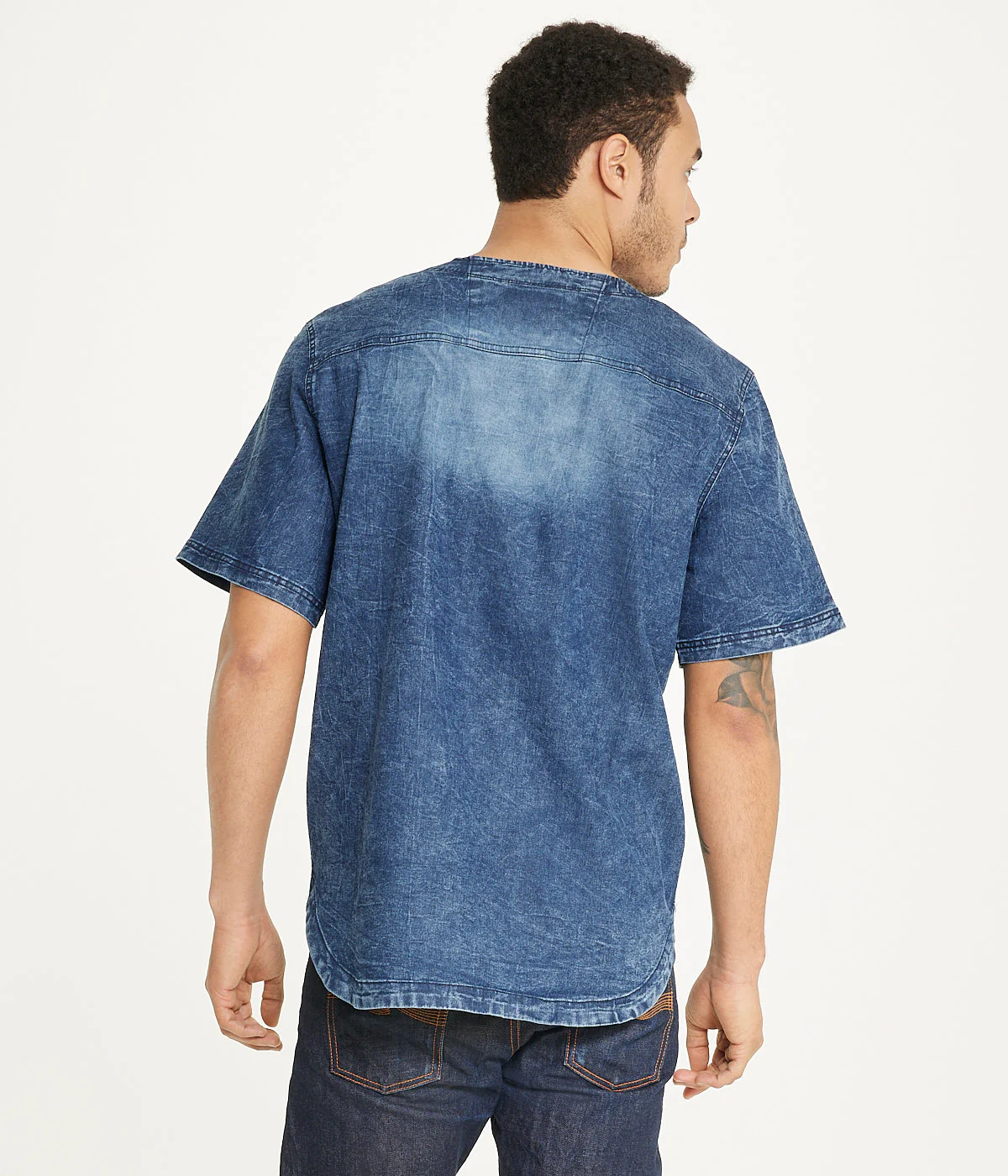 Brooklyn Laundry Men's Baseball Denim Shirt - Image 2