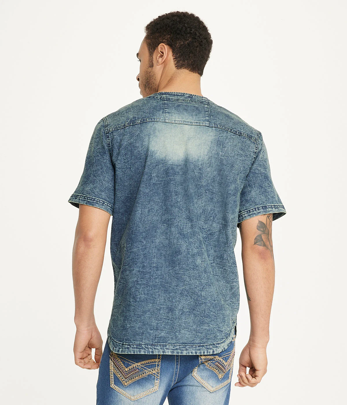 Brooklyn Laundry Men's Baseball Denim Shirt - Image 2