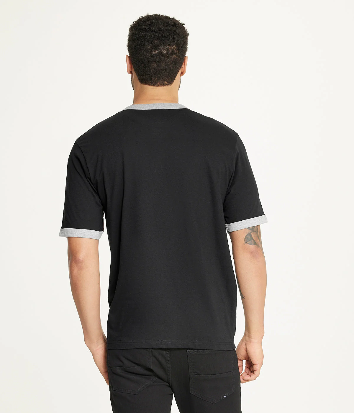 Brooklyn Laundry Men's Contrast Color Embroidery Ringer Tee - Image 2