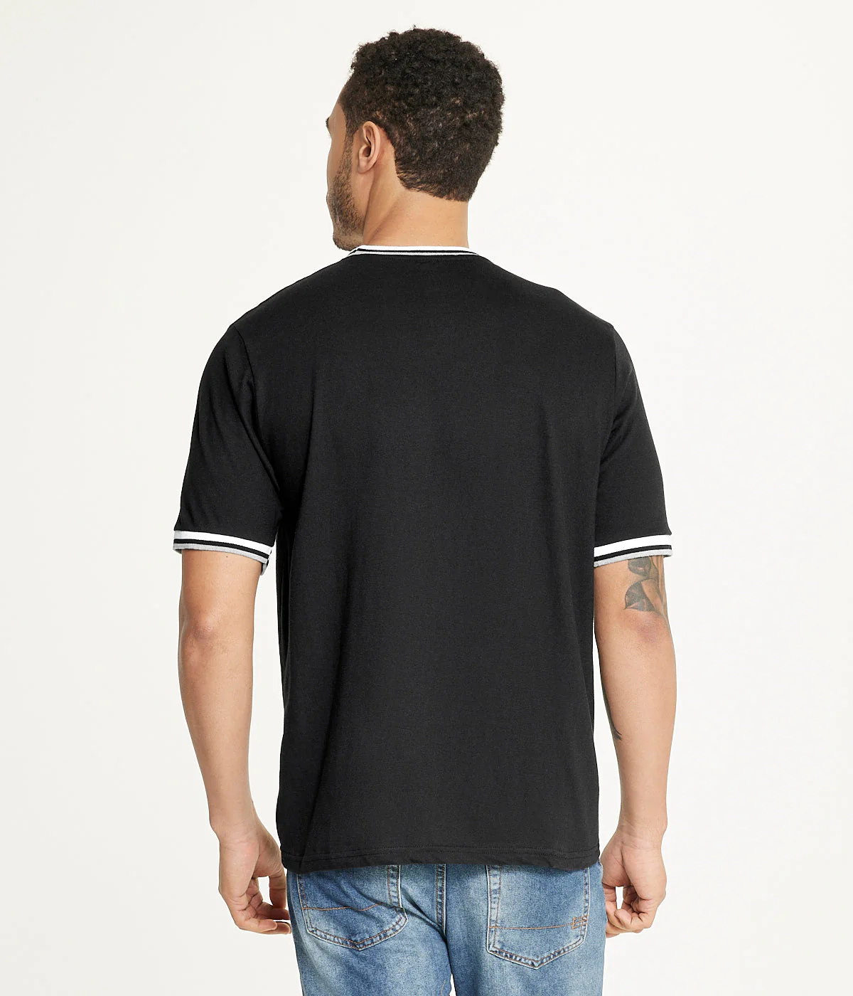 Brooklyn Laundry Men'sÂ Tonal Embroidery Crew Neck Tee - Image 2