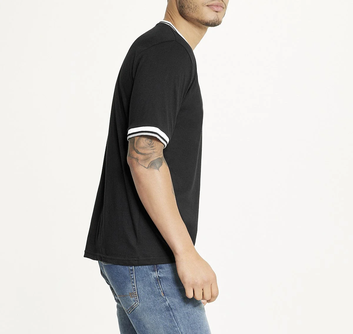 Brooklyn Laundry Men'sÂ Tonal Embroidery Crew Neck Tee - Image 3