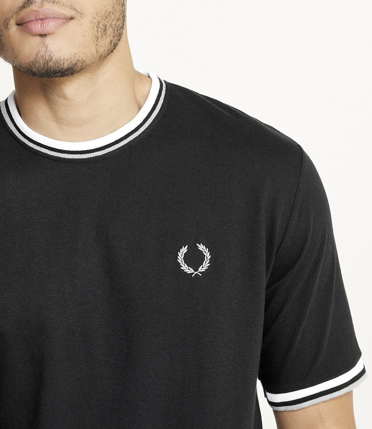 Brooklyn Laundry Men'sÂ Tonal Embroidery Crew Neck Tee - Image 4