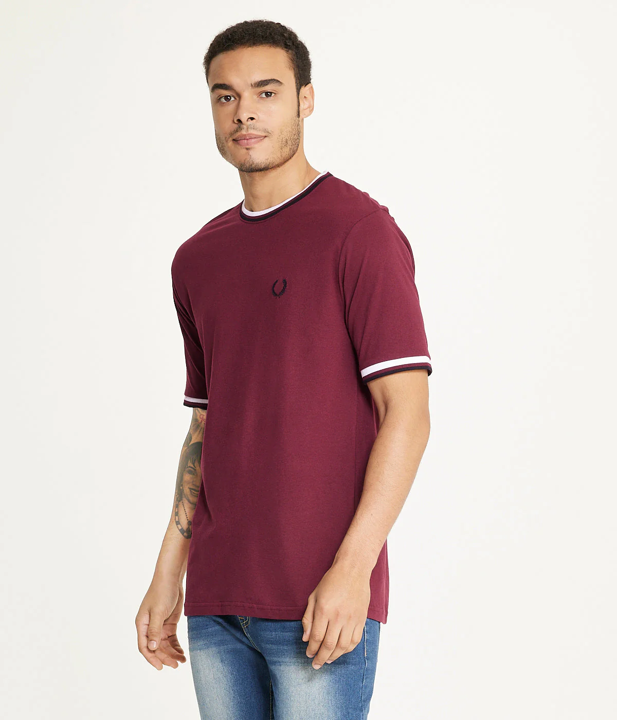 Brooklyn Laundry Men'sÂ Tonal Embroidery Crew Neck Tee - Image 2