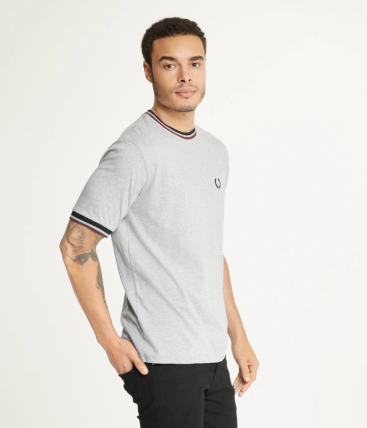 Brooklyn Laundry Men'sÂ Tonal Embroidery Crew Neck Tee - Image 3
