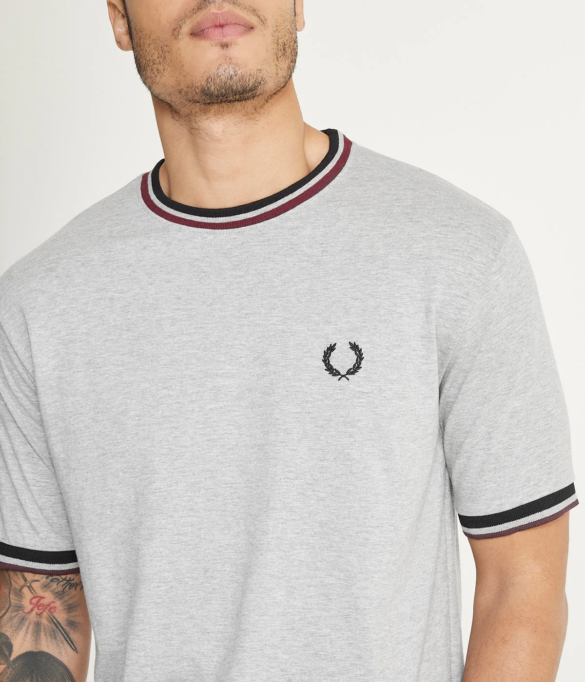 Brooklyn Laundry Men'sÂ Tonal Embroidery Crew Neck Tee - Image 4
