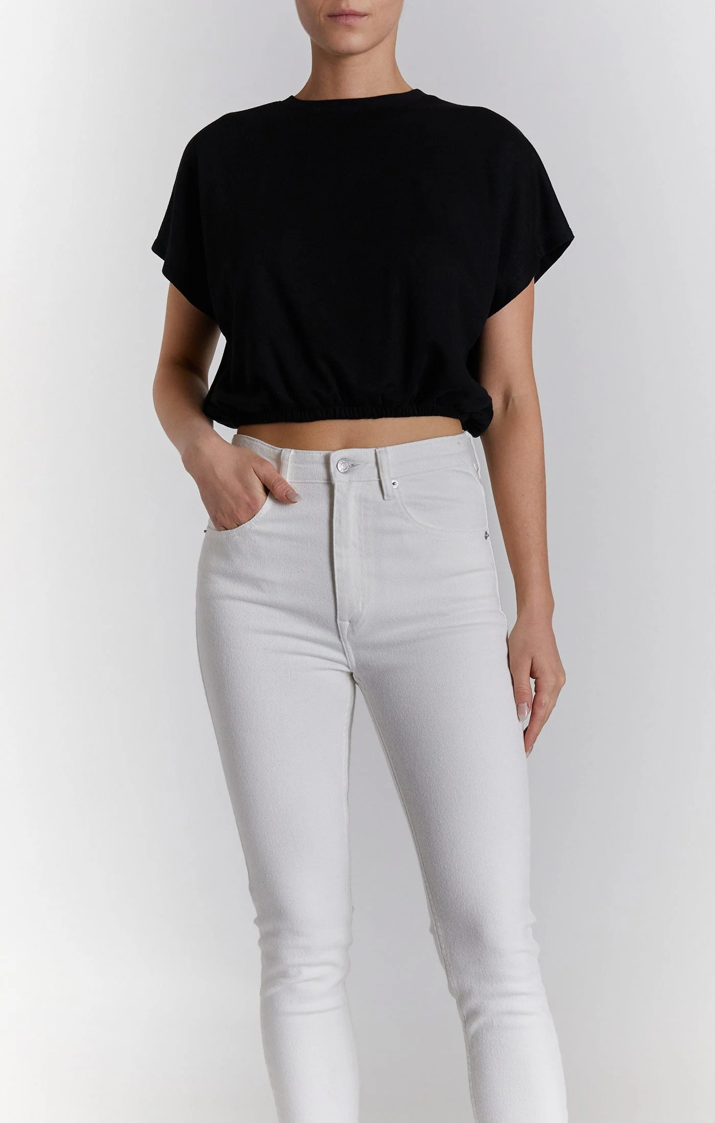 Bubble T-Shirt with Crew Neck - Image 3
