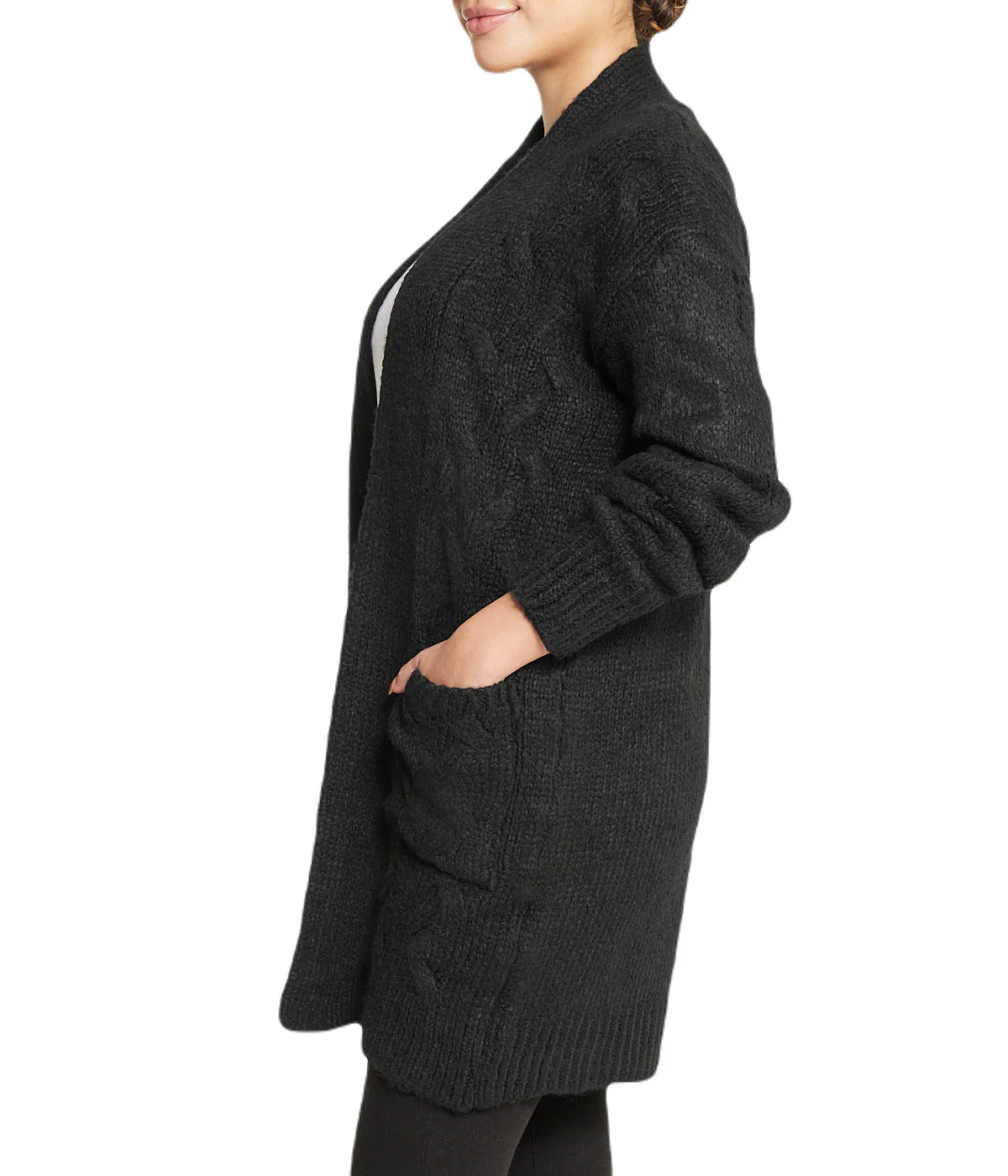 Cable Flyaway Cardigan - Image 3