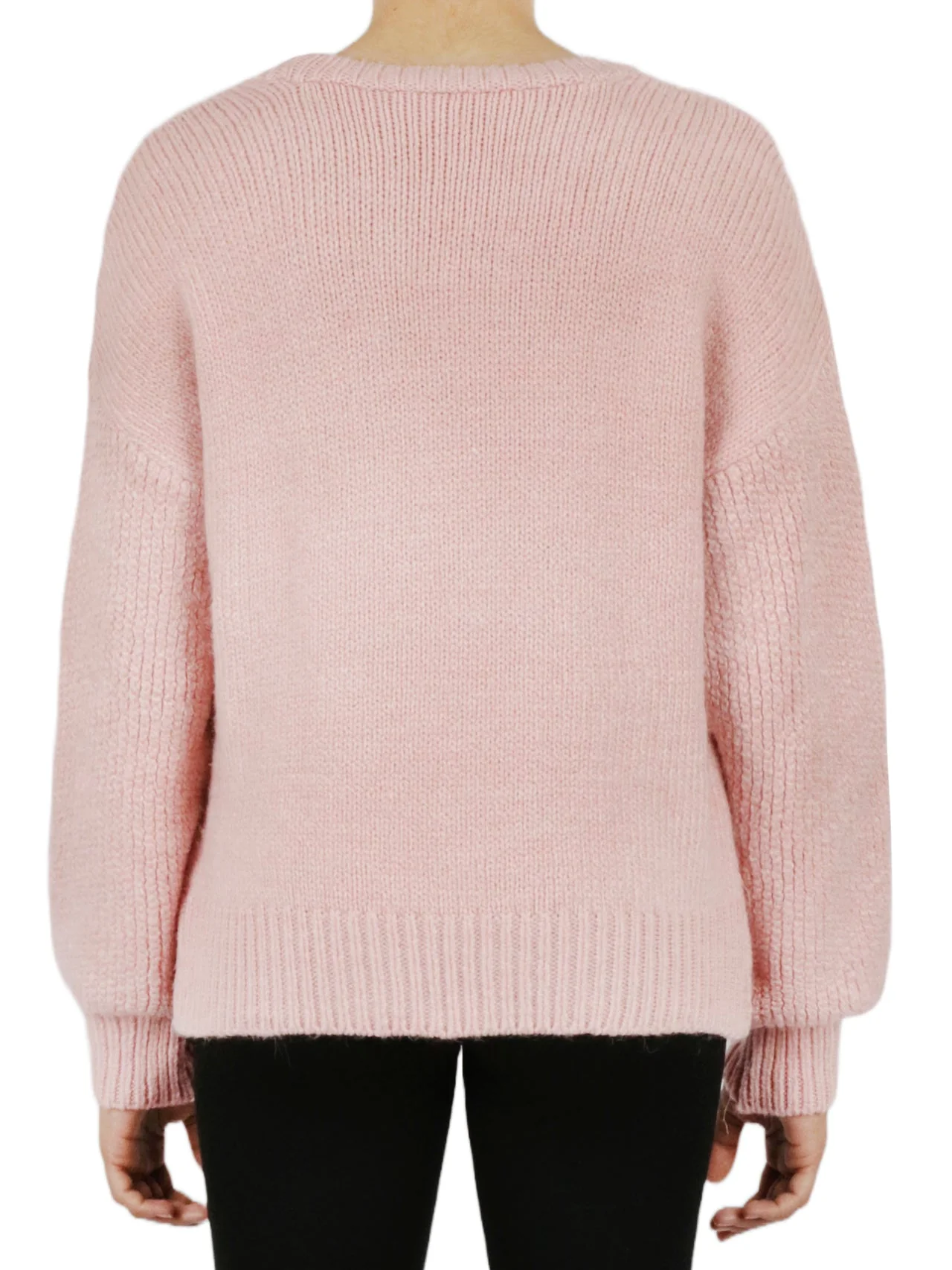 Cable Knit Cropped Pullover Sweater - Image 7