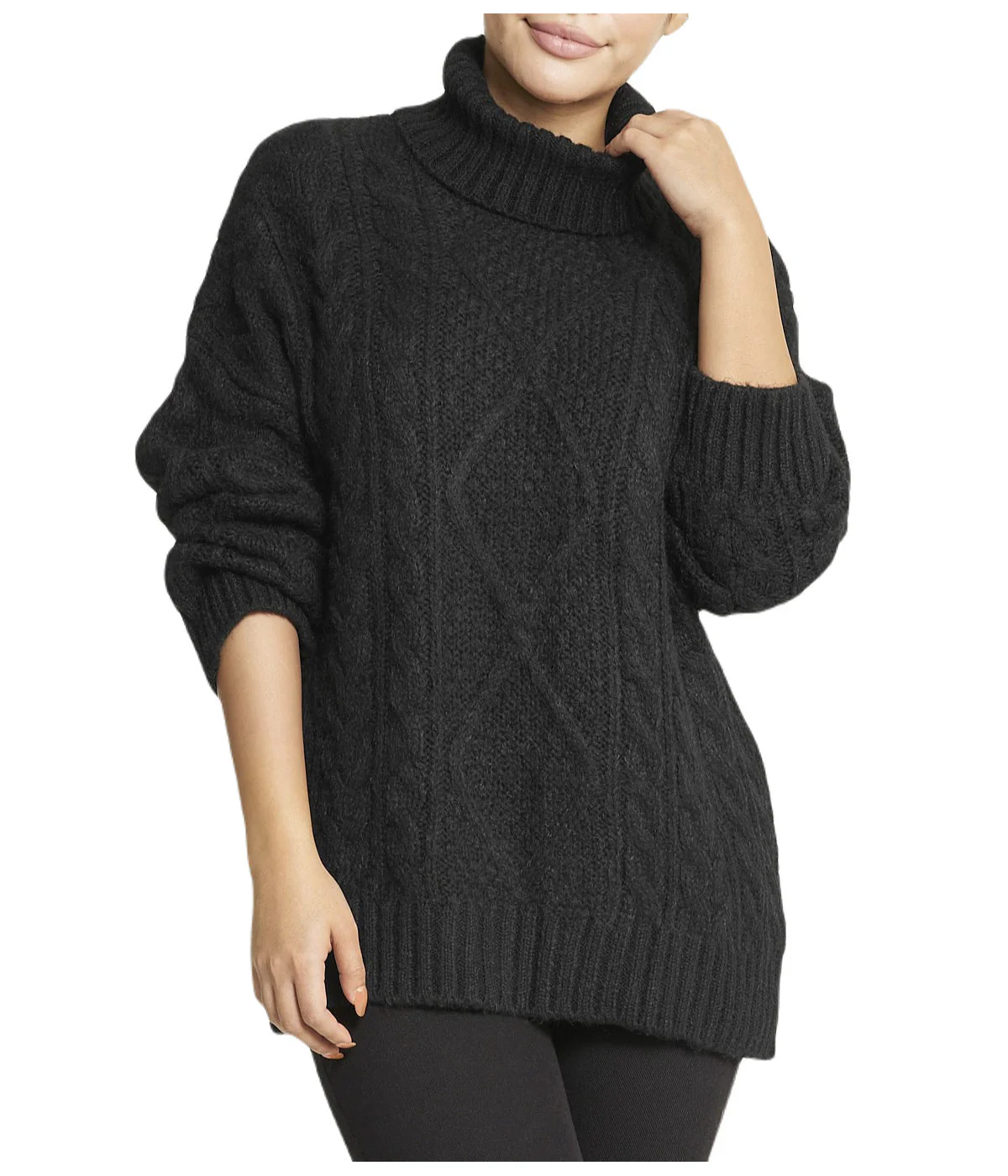 Cable Turtleneck Sweater - Image 5