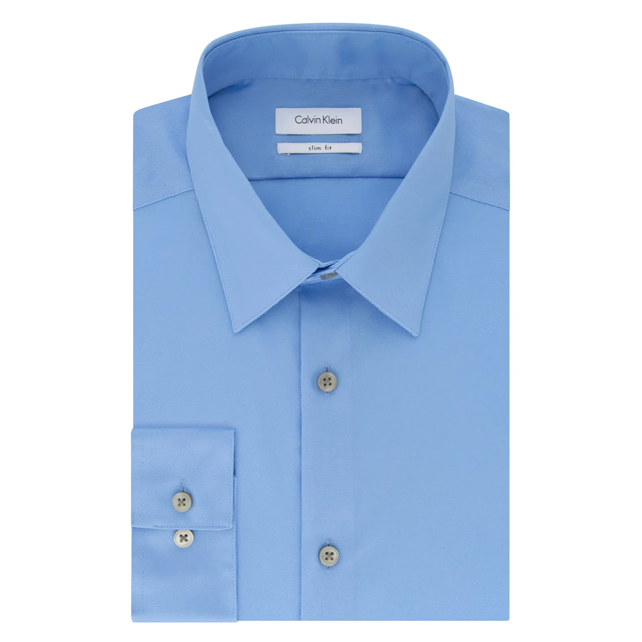 Calvin Klein Slim Fit Non Iron Twill Solid Shirt - Image 2