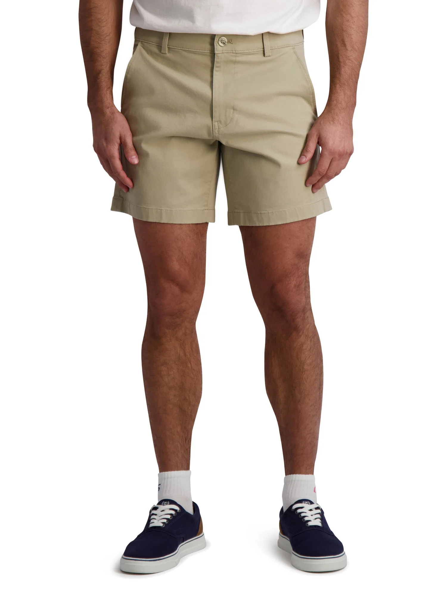 Chap's Men's 7 Flat Front Stretch Twill Short - Image 2