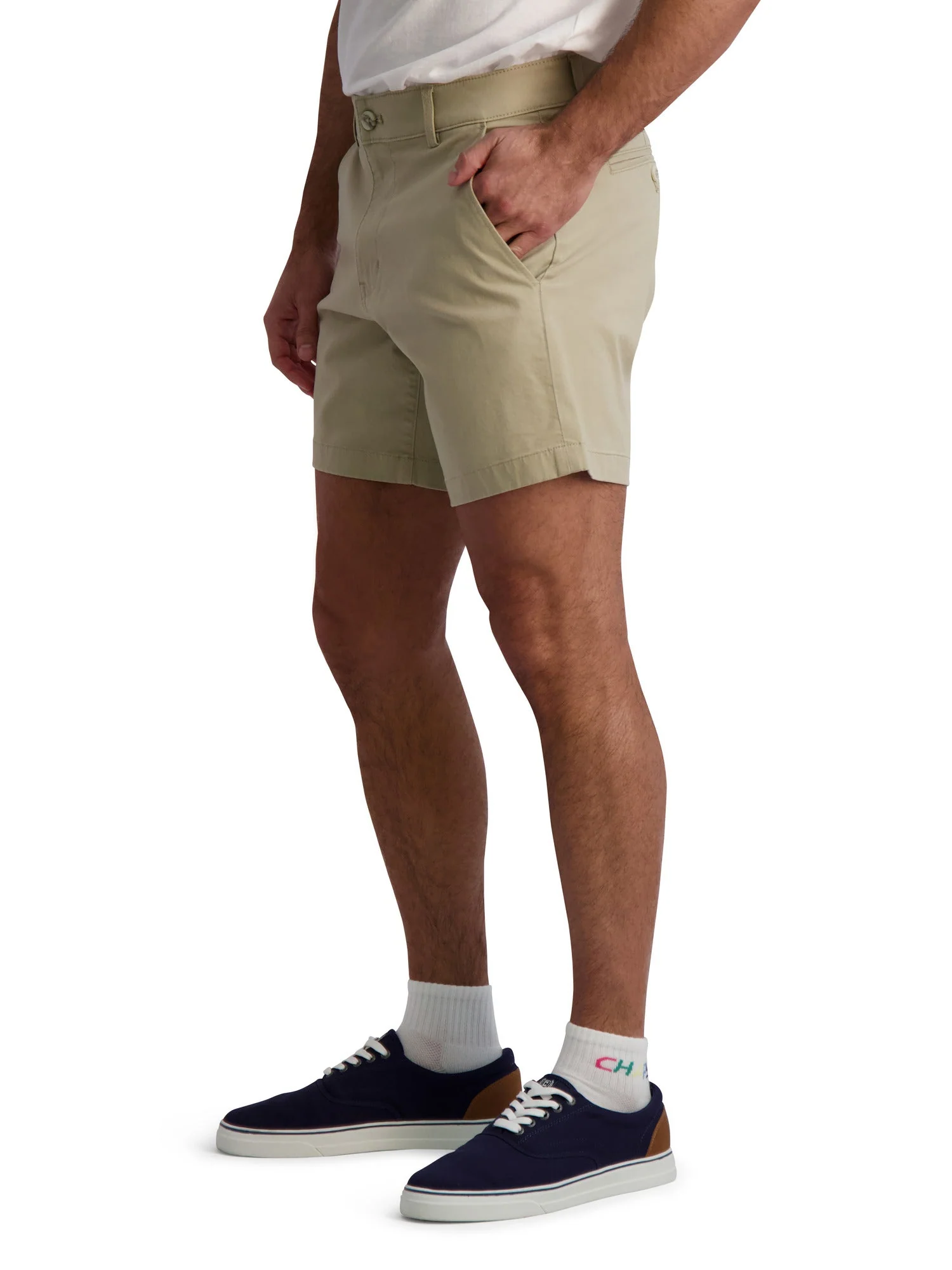 Chap's Men's 7 Flat Front Stretch Twill Short - Image 3