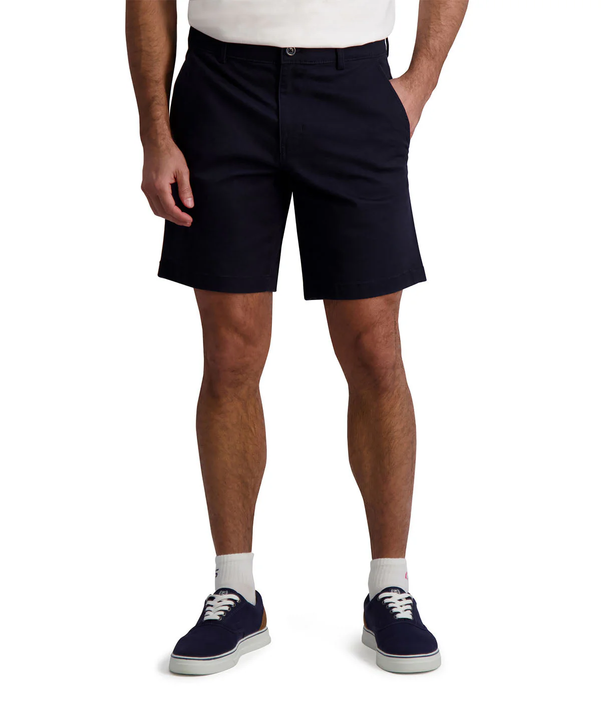 Chap's Men's 9" Flat Front Stretch Twill Short - Image 5