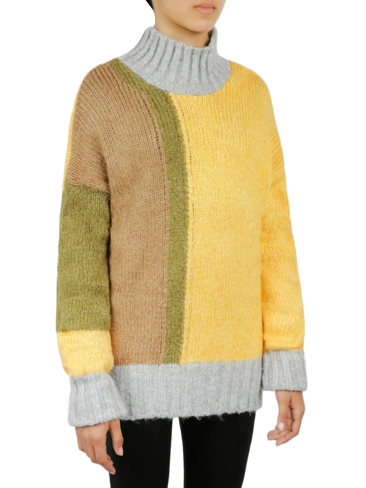 Color Block Tunic Sweater - Image 12