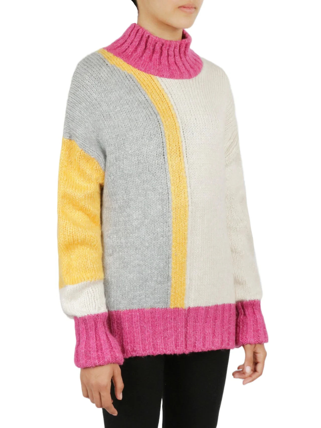 Color Block Tunic Sweater - Image 13