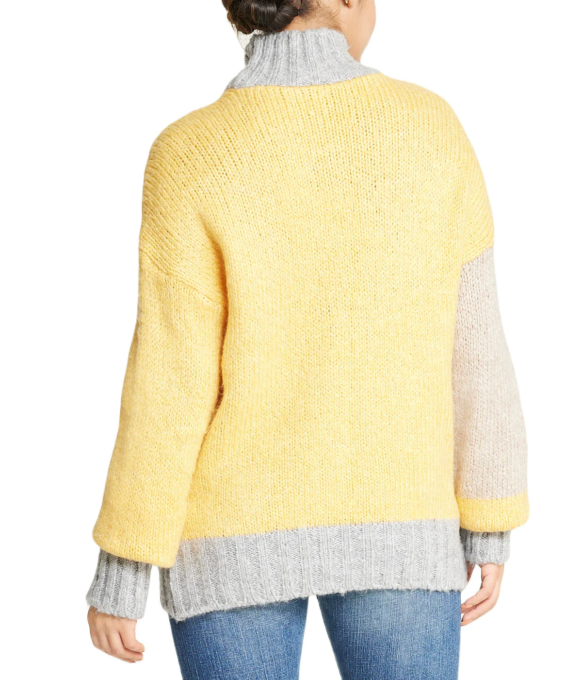 Color Block Tunic Sweater - Image 2