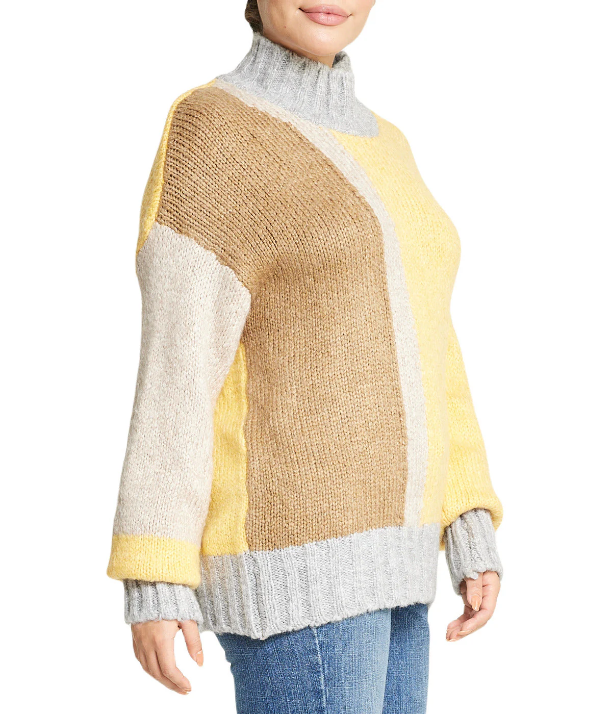 Color Block Tunic Sweater - Image 3