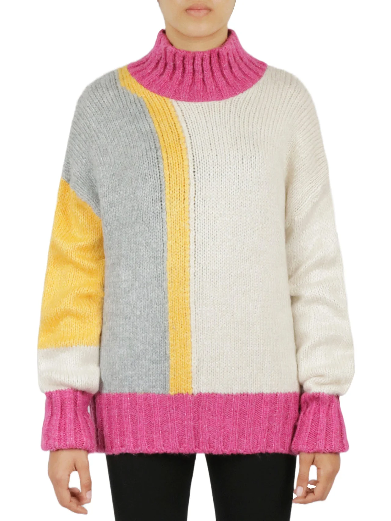 Color Block Tunic Sweater - Image 12