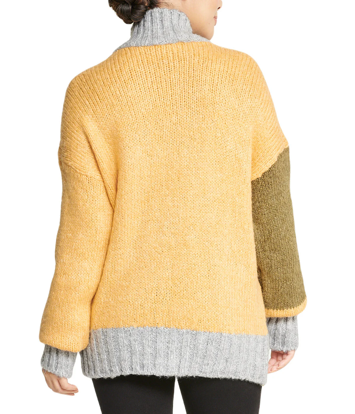 Color Block Tunic Sweater - Image 2