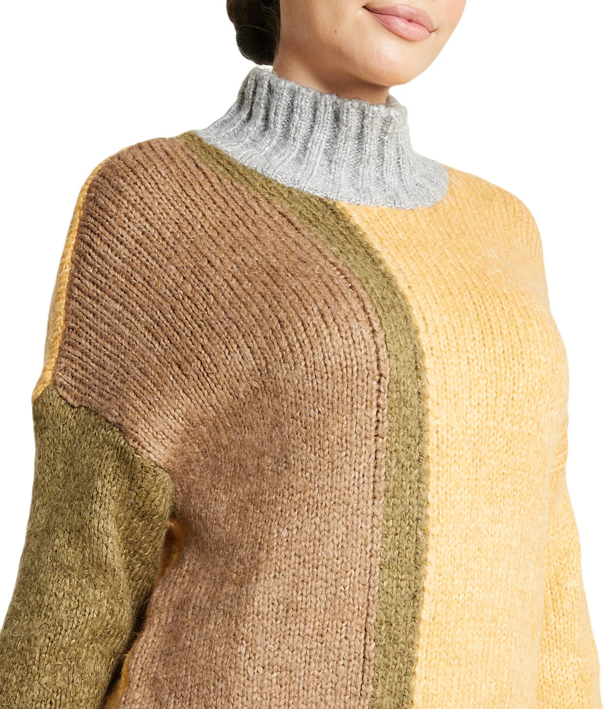 Color Block Tunic Sweater - Image 4
