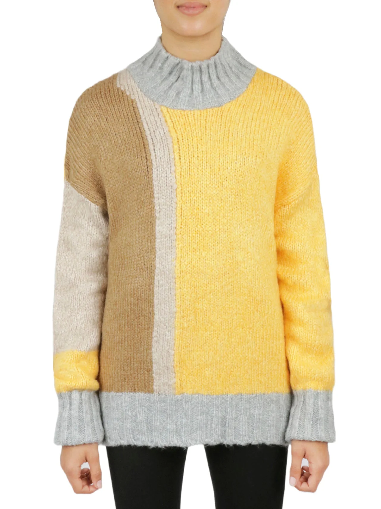 Color Block Tunic Sweater - Image 7