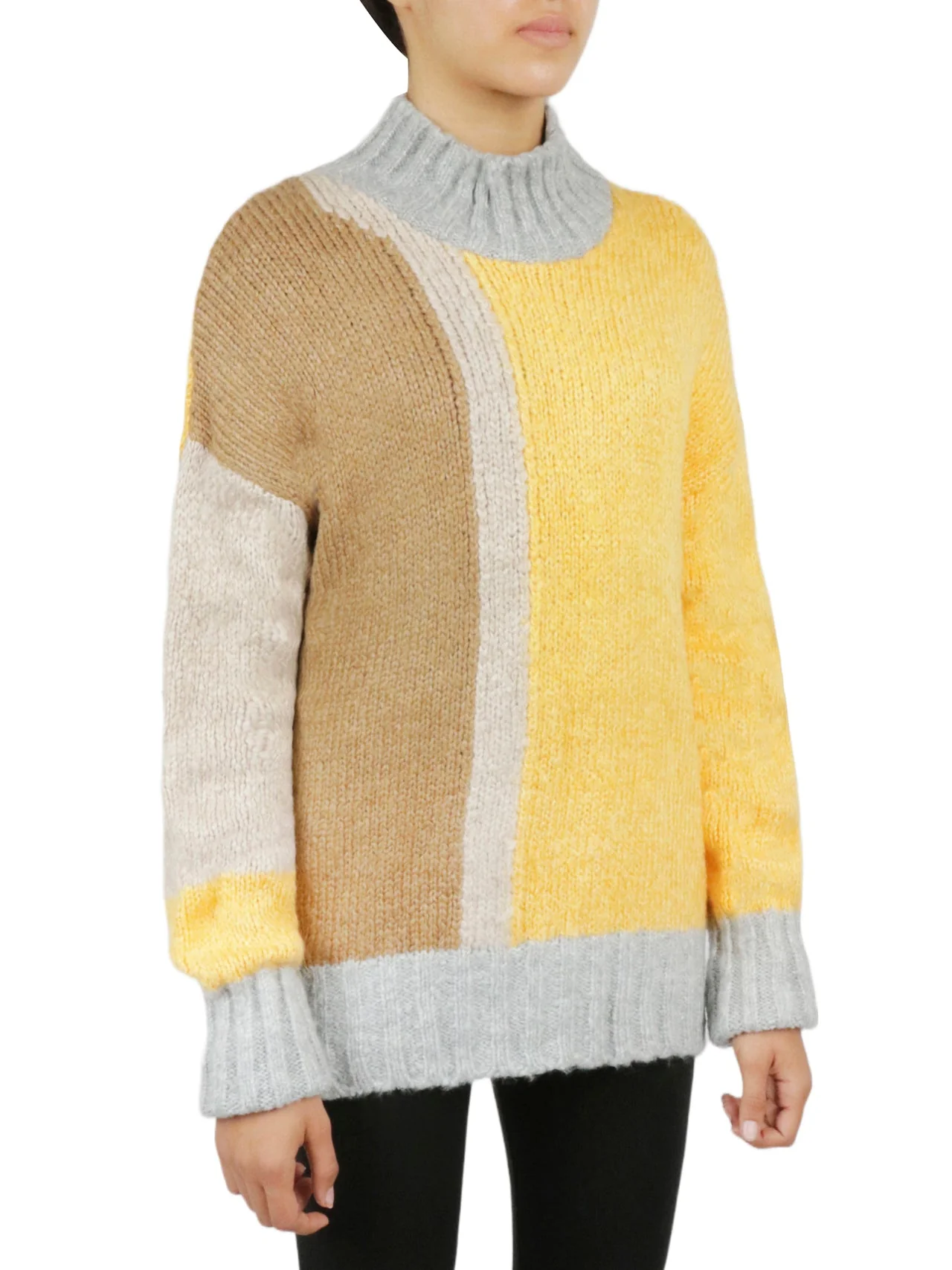 Color Block Tunic Sweater - Image 9