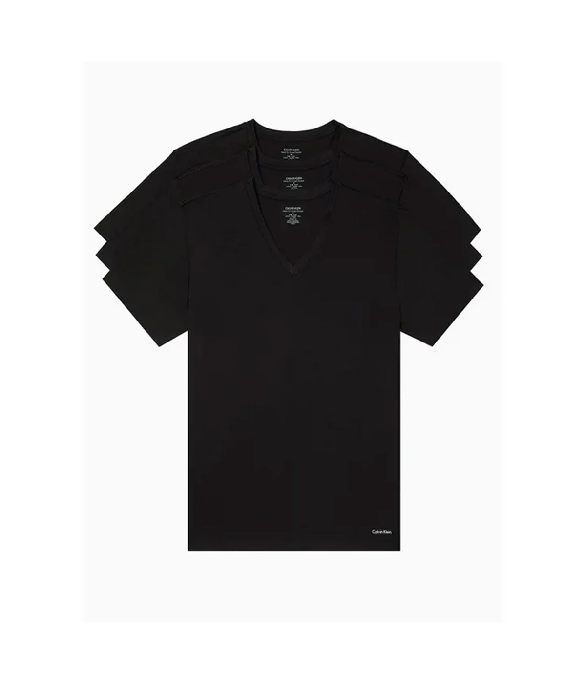 Cotton Classics Short Sleeve V-Neck Classic Fit 3 Pack Tee - Image 2