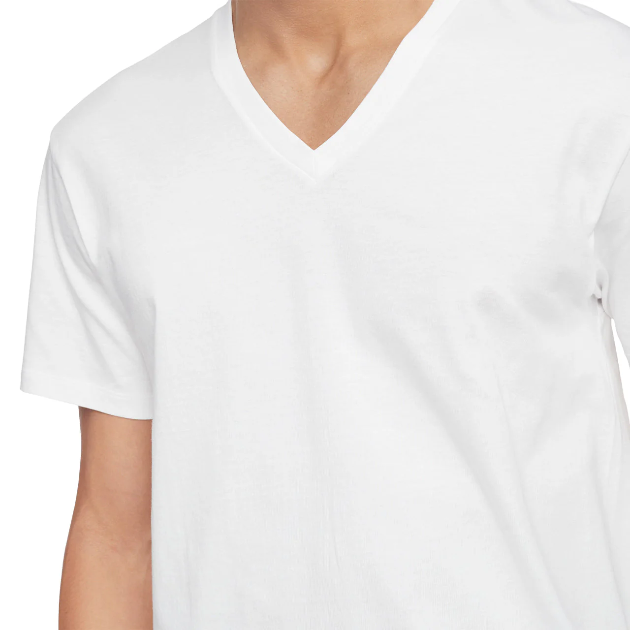 Cotton Classics Short Sleeve V-Neck Classic Fit 3 Pack Tee - Image 3