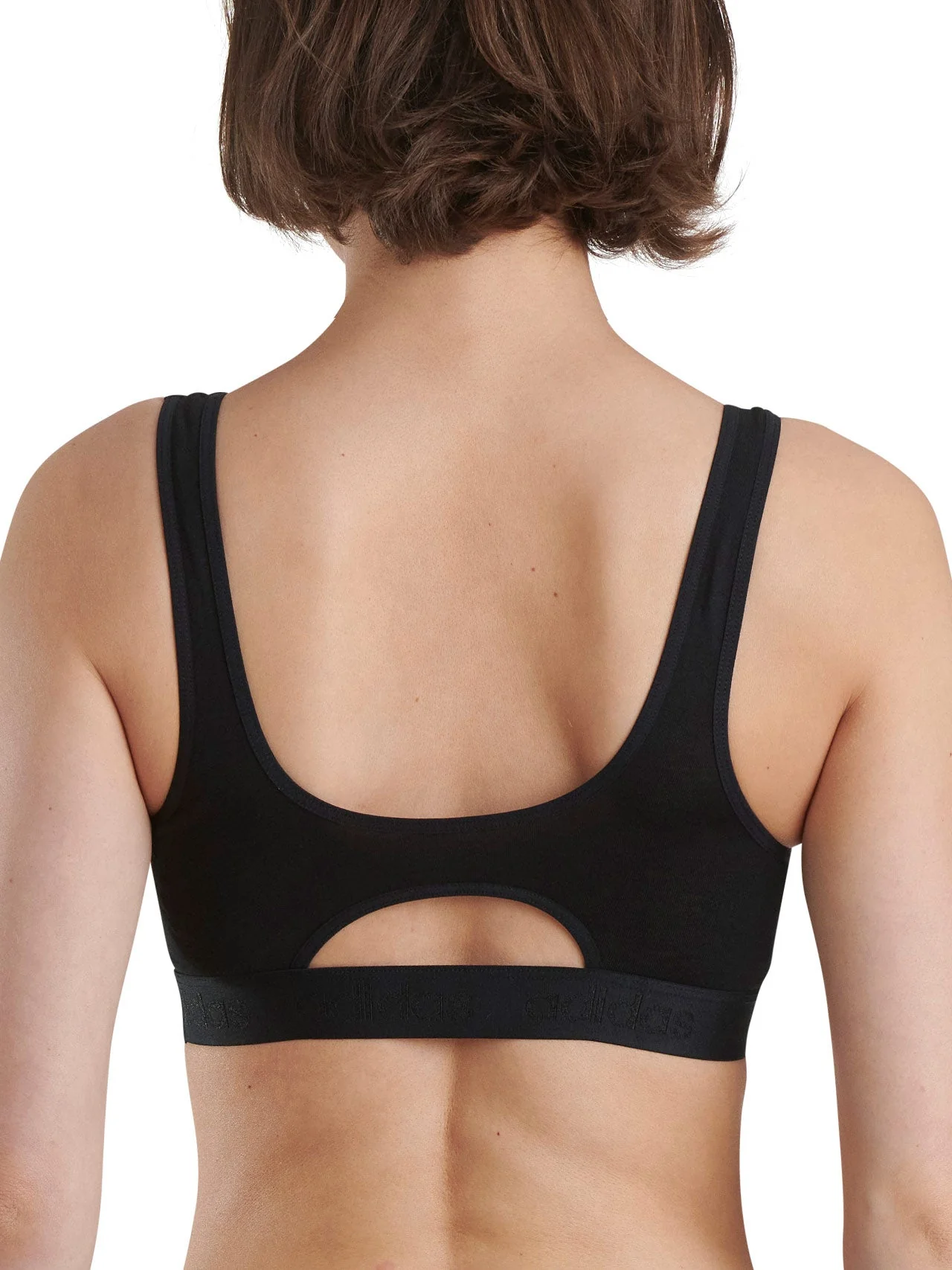 Cotton Solid Scoop Bralette - Image 3
