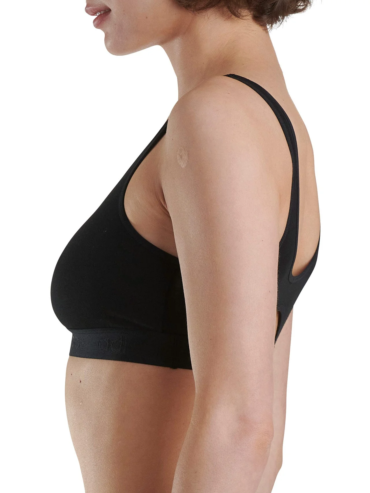Cotton Solid Scoop Bralette - Image 4