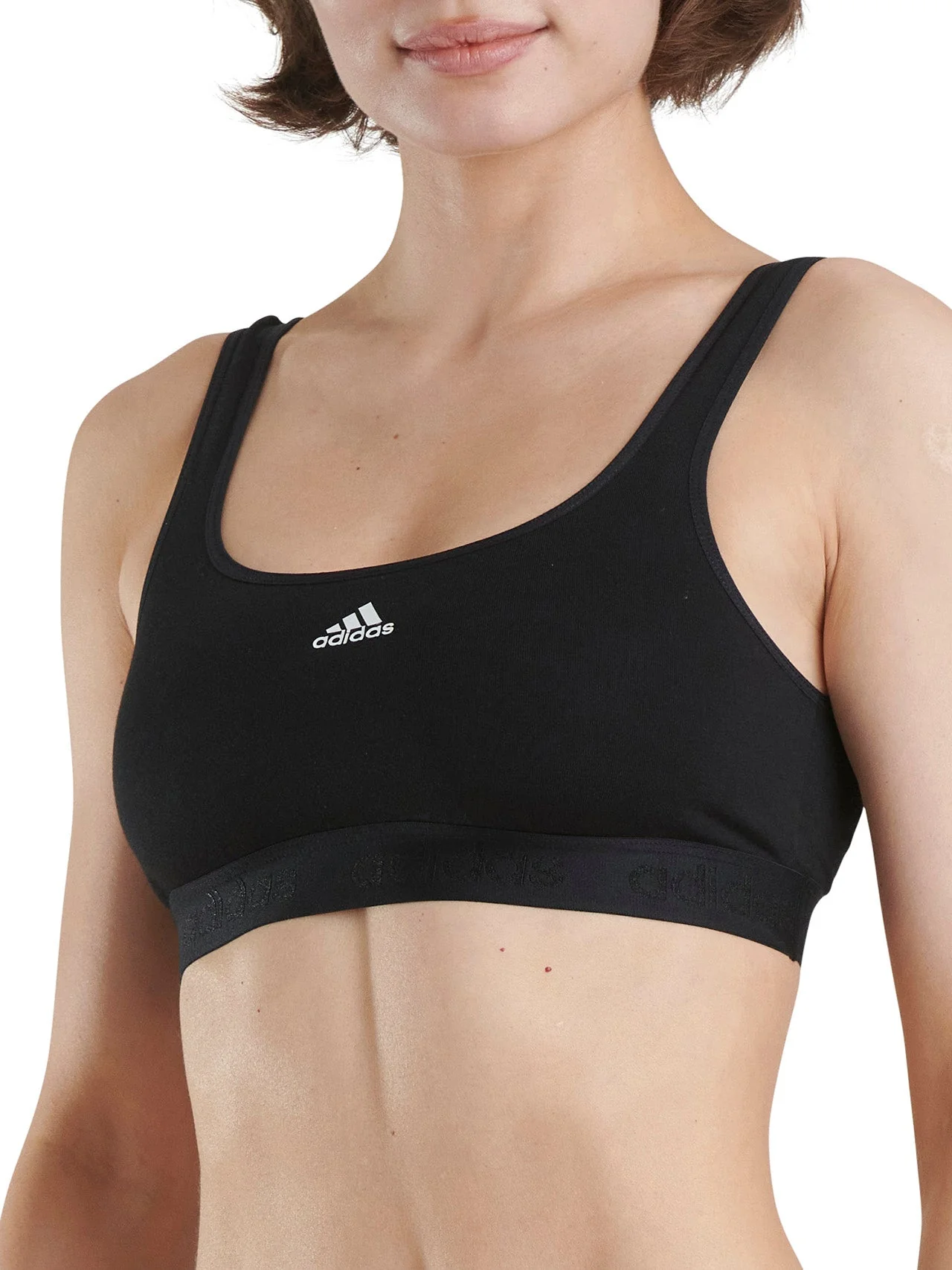 Cotton Solid Scoop Bralette - Image 5