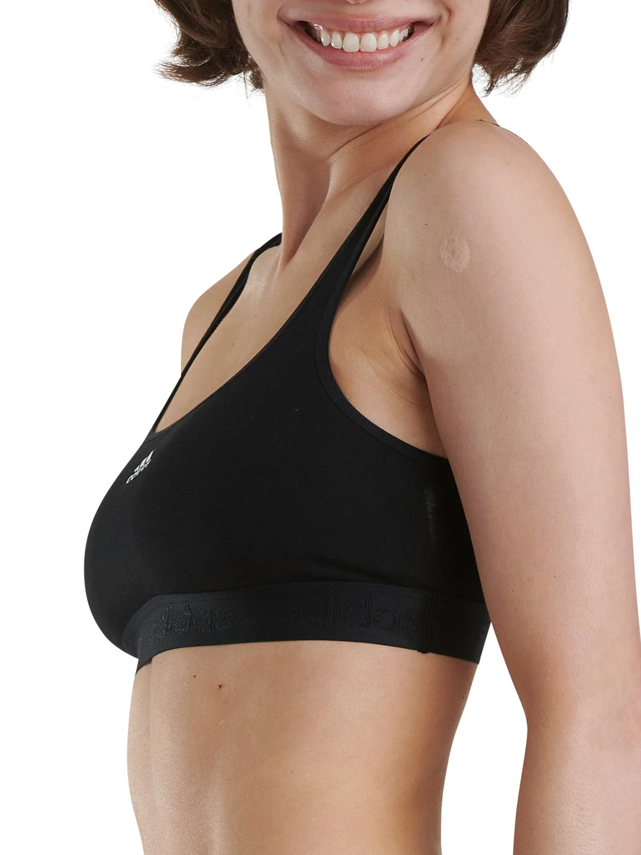 Cotton Solid Scoop Bralette - Image 6