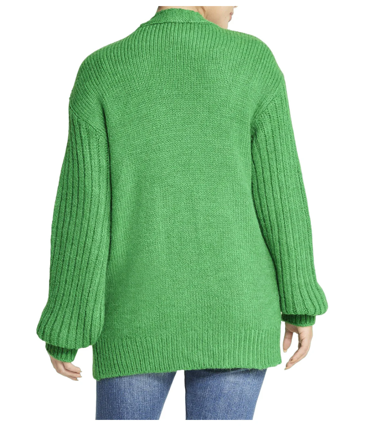 Deep V Cable Cardigan - Image 2