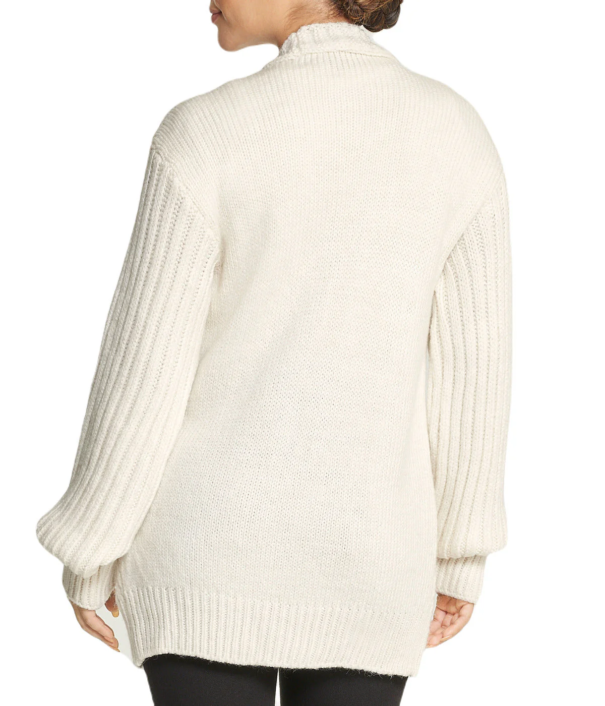 Deep V Cable Cardigan - Image 2