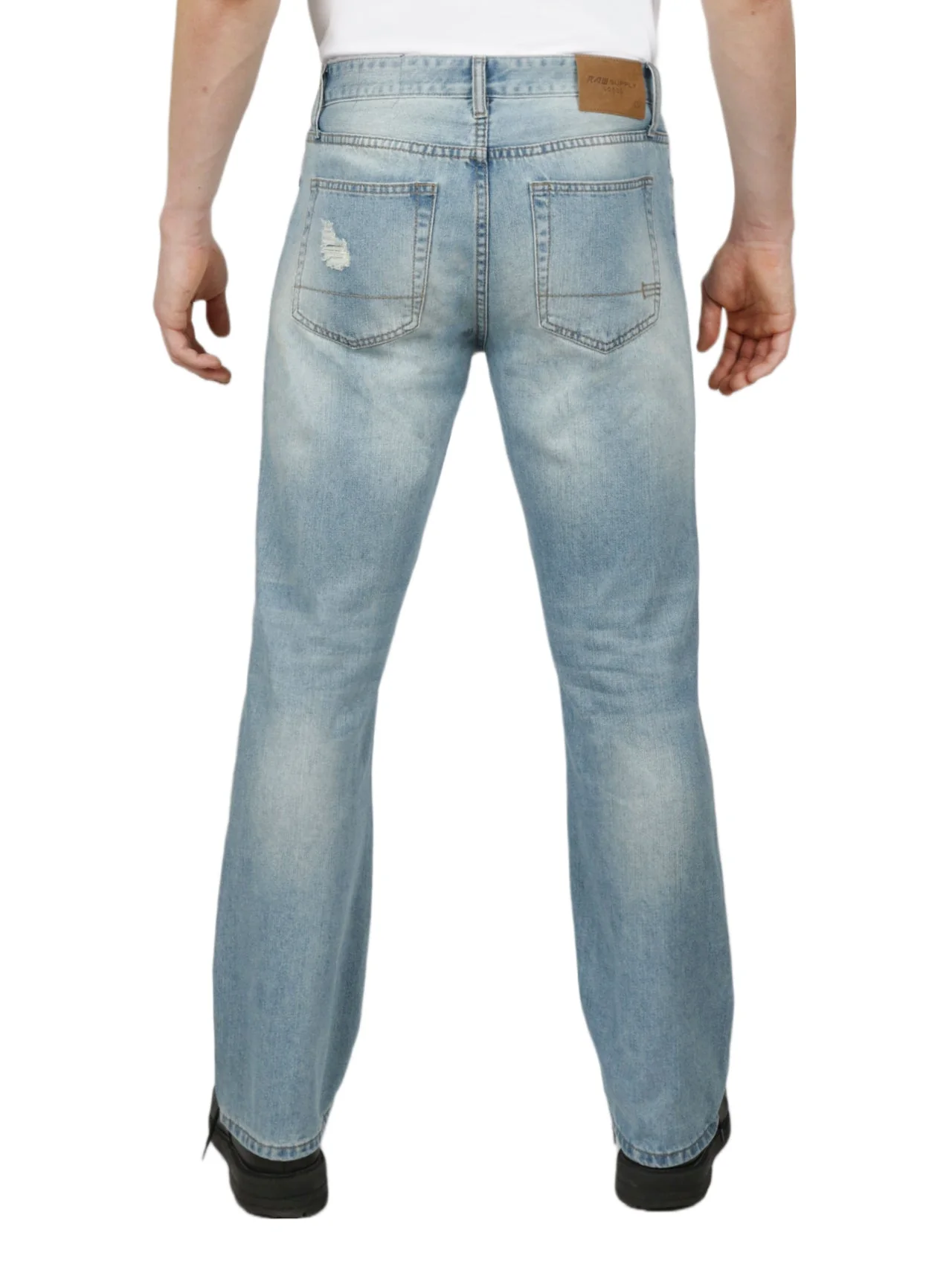 Distressed Treatment Rigid Slim Boot Cut Jean - Image 2